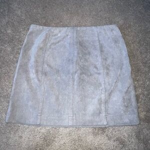 Gray mini skirt